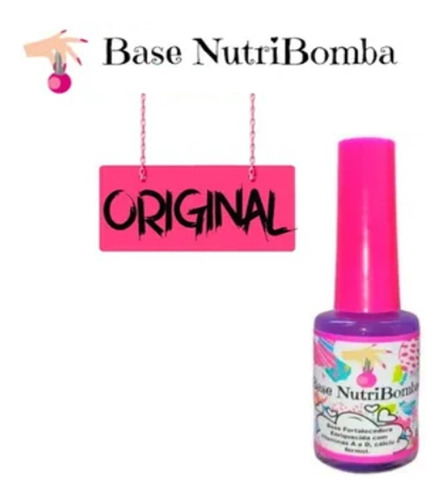 Base Nutribomba Esmalte Fortalecedor Crescimento Unha Pe Mao