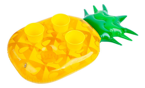 Inflable Piscina Diseño Piña! Portavasos Sunnylife Color Amarillo