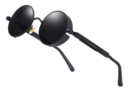 Gafas De Sol Casual Steampunk Redondas Unisex