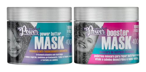 Kit Soul Power Mascaras Booster Butter Hidratação Nutrição