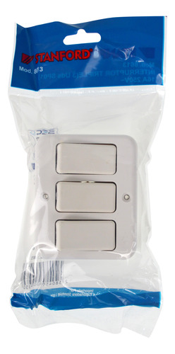 Interruptor Sobrepuesto Triple Casquete 16a 250v Cert. Sec