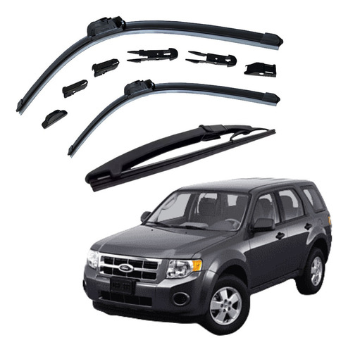 3 Limpiaparabrisas Brx Ford Escape 2008