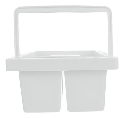 Balde De Plástico Para Lavar Pincel Keramik Quadrado 13x13cm Cor Variada