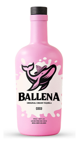 Ballena Licor De Coco Com Tequila 750ml