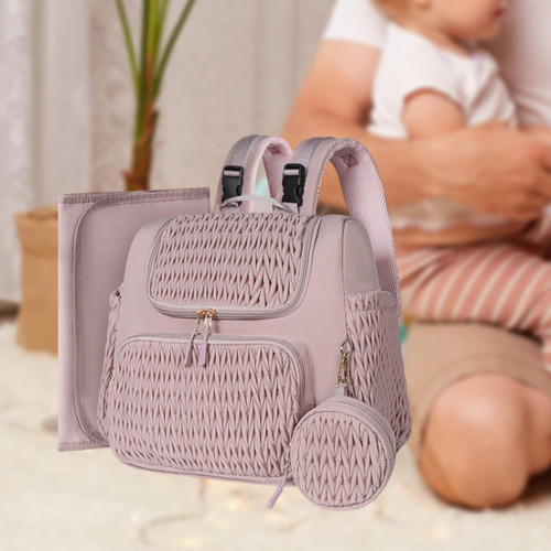 Bolsa De Pañales Mochila Portátil De Nailon Bolsa De Rosa