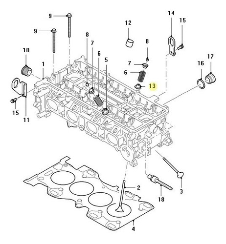 Reten Valvula Admision Ford Duratec 2.0/2.3 Ecoboost 2.0