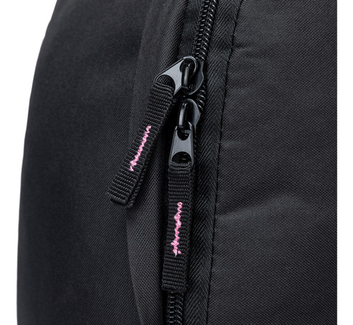 Mochila Casual Feminina Resistente Chaveiro Espaçosa Cor Preto Desenho Do Tecido Lisa