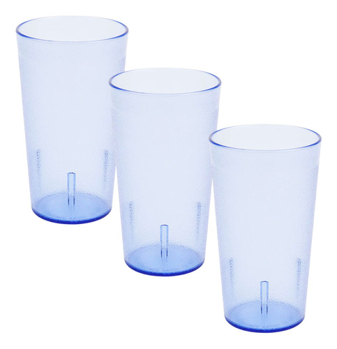 Vaso Hotelero Restaurante Melamina Resistente 355ml 12 Pzs Color Azul