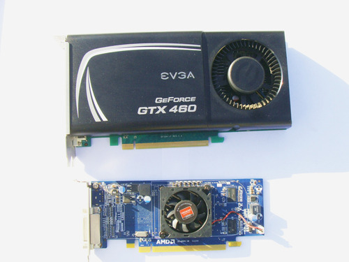 Placa De Vídeo Gtx 460 1gb +radeon Hd6350