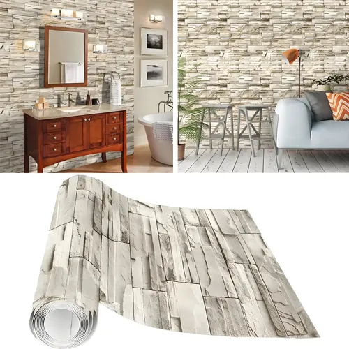 Papel Tapiz Autoadhesivo Estilo Ladrillo 3d 45*10m | MercadoLibre