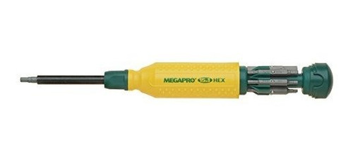 Controlador Hexagonal Megapro 151hx 15 En 1, Amarillo / Verd