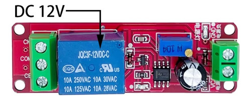 Módulo De Retardo Delay Com Ne555 Rele 12v 10a