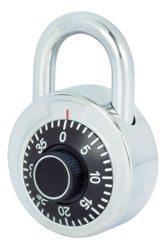 Lock L26s50ngb Candado De Combinación De Disco Negro 50 Mm