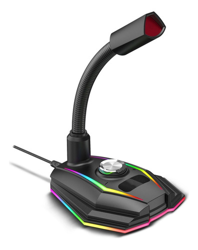 Micrófono Gamer Soul Player Rgb Usb Flexible Xmic350