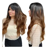 Comprar Peruca Orgânica Super Natural Ondulada Com Franja Lace Wig