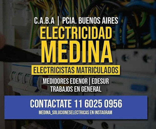 Imagen 1 de 2 de Electricistas Matriculados.medidores Edenor-edesur. Gba-caba