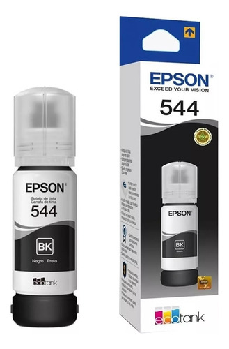 Tinta Epson T544 L3150 L3110 l3250 l3210 kit 04 cores tinta todas