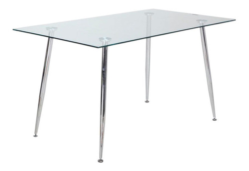 Mesa De Comedor Rectangular Vidrio Templado 120x80 - Iriarte