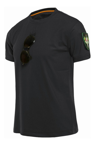 Polera Algodon Manga Corta Hombre Táctica Militares Deporte