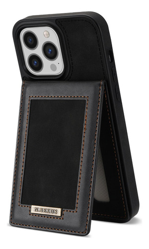 B Funda De Piel Tipo Cartera Con Tarjetero For iPhone Con