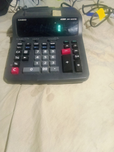 Calculadora Sumadora Casio Dr-120 Tm - Bk De 12 Digi