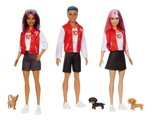 Barbie Signature muñecas Los Polinesios Edición 10° Aniversario con perrito mascota para niñas de 3 años en adelante