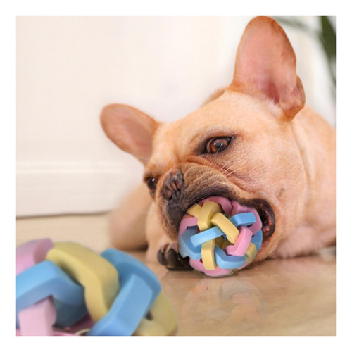 Pelota De Goma Hinchable Colorida Con Campana, Pelotas M