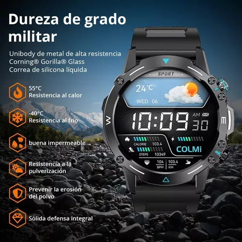 Reloj Inteligente Smartwatch Colmi M42 Grado Militar Amoled