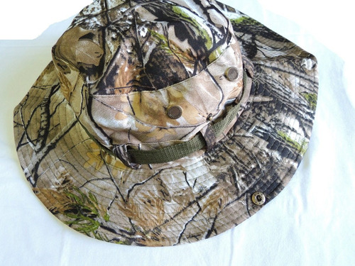 Imagen 3 de 7 de Sombrero Camuflado Gorro Sol Pesca Caza Kayak Verano Oferta