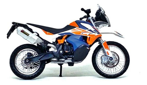 Miniatura Moto Ktm 790 Adventure R Rally 1/18 Bburago 51084 Cor Branco