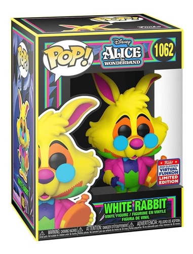 Imagem 2 de 3 de Boneco Funko Pop Disney Alice White Rabbit Funkon 2021 1062