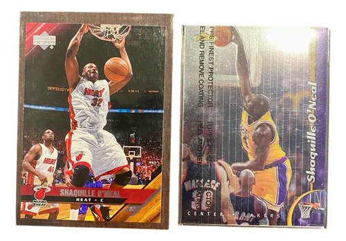2 Cartas Nba Shaquille O'nea Lakers - Miami