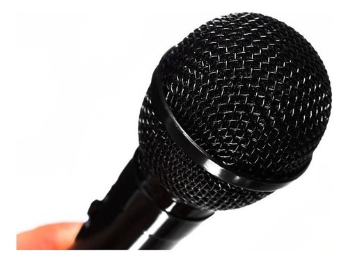Microfono Unidireccional Alambrico Modo Dinamico 3,3 Plug Color Negro