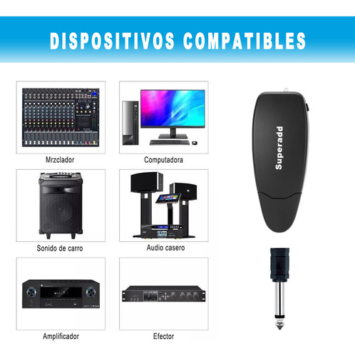 Para Micrófono Superadd Kx-632 De Acordeón/violín Negro /