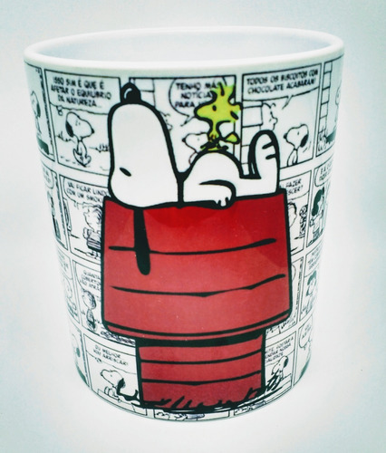 Caneca De Porcelana A Turma Do Charlie Brown - Snoop -