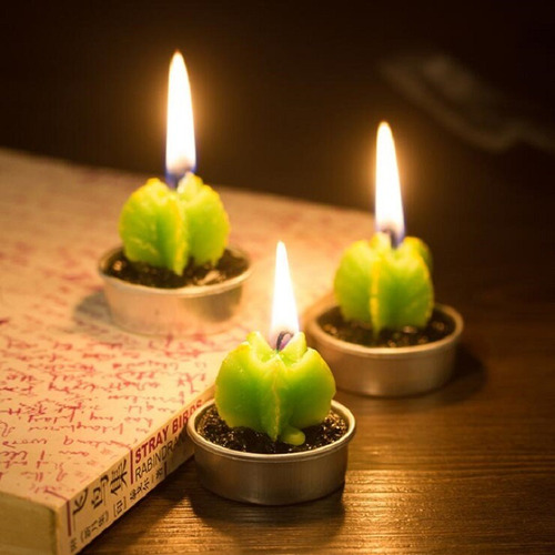 Velas Cactus 30 Unidades Regalo De Navidad