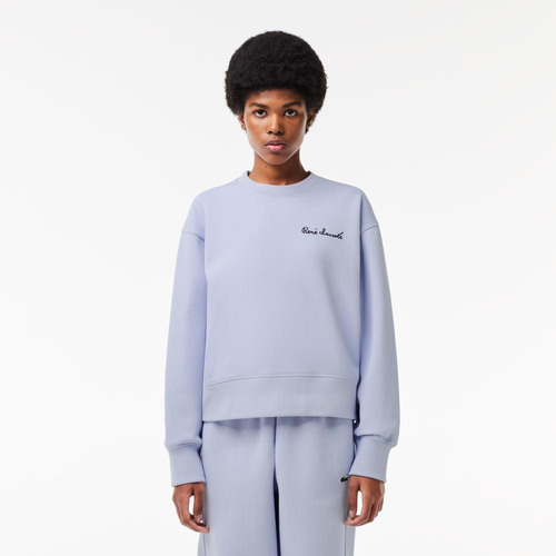 Poleron Lacoste Sf7261 Mujer Gris