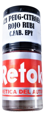 Pintura Retok  Peugeot  Rouge Rubi  Epy - Py