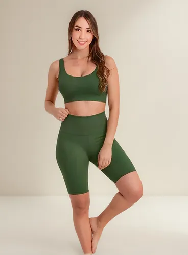 Conjunto Deporivo Top + Leggins Tiro Alto Anticelulitis