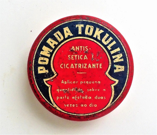 Lata Antiga Medicamento Tokulina Pomada - Anos 40