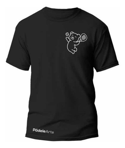 Playera Pádel Caballero Padelearte Mod Padel Bear Small Bk-w