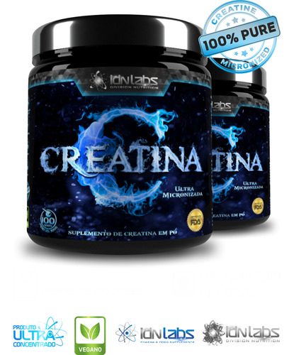 Suplemento Em Pó Creatina Ultra Micronizada 300g - 100 Doses Sabor Sem sabor