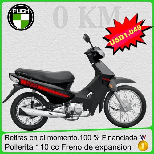 Moto Pollerita Puch 110cc Freno Tambor Económica