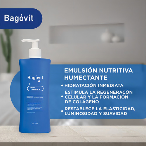 Bagovit A Nutritiva Y Humectante X 350 G Emulsión Corporal