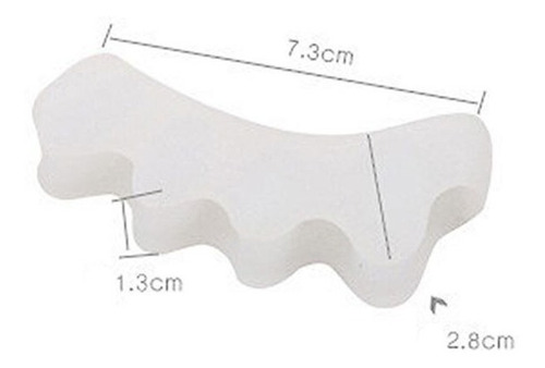 Imagem 9 de 10 de Separador Silicone Para Dedos Pés - Calos - Joanete - 1 Par