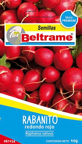 Semillas De Rabanito Redondo Rojo Beltrame 10g Huerta