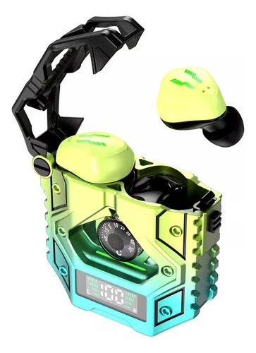 Occiam Audífonos Inalámbricos H9 Bluetooth Gamer Con Bajos Color Green