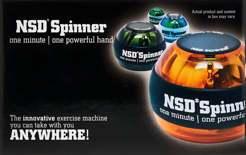 Nsd Power Essential Spinner Gyro Fortalecedor Muñeca, Ejercitador Para Antebrazo, Cristal