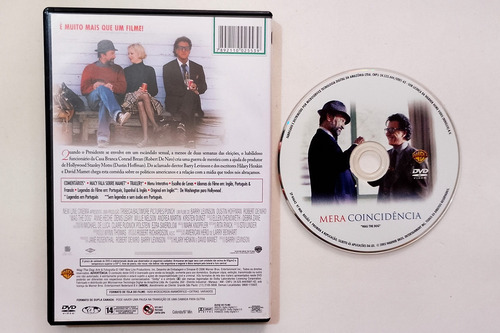 Dvd Mera Coincidência - Dustin Hoffman Robert De Niro - Raro (Usado)