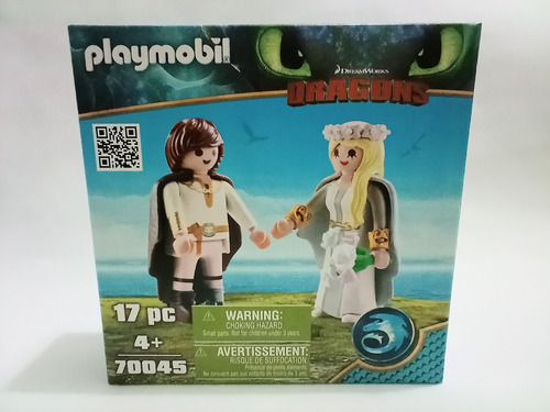 Playmobil Boda Hipo Y Astrid Como Entrenar A Tu Dragón 70045 (Usado)